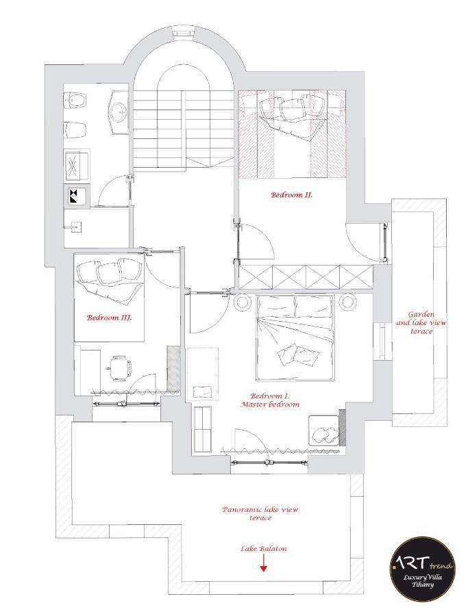 Arttrend Luxury Villa Тихань Экстерьер фото